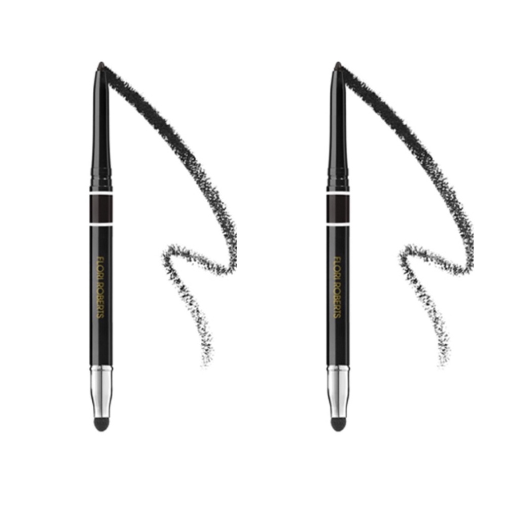 FLORI ROBERTS WATERPROOF AUTOMATIC EYE PENCIL BLACK MAGIC X2 - BRAND NEW, SEALED